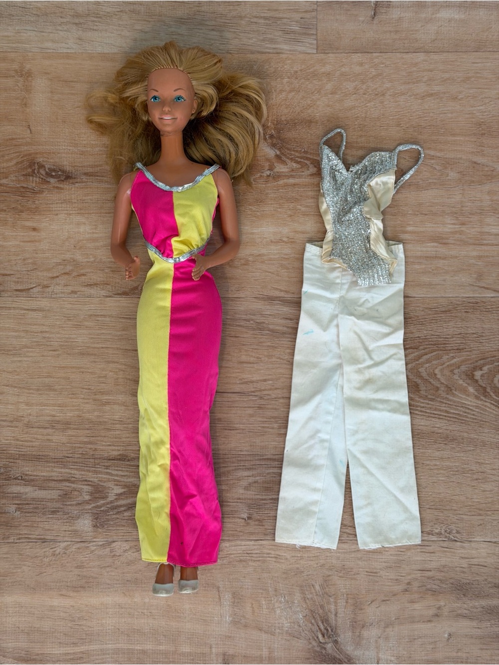 Vintage 18” Supersize Barbie Doll with Two Outfits